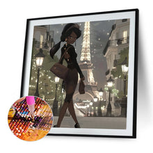 Load image into Gallery viewer, Diamond Painting - Full Round - Night tower girl (40*40CM)
