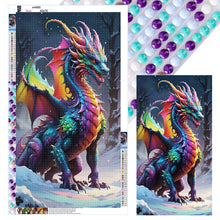 Load image into Gallery viewer, Diamond Painting - Full Round - Snow dragon (40*70CM)
