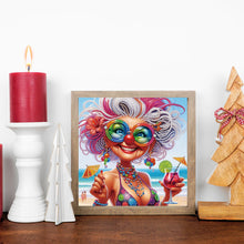 Load image into Gallery viewer, Diamond Painting - Partial Special Shaped - Cute Granny (30*30CM)
