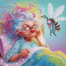 Load image into Gallery viewer, Diamond Painting - Partial Special Shaped - Cute Granny (30*30CM)
