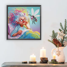 Load image into Gallery viewer, Diamond Painting - Partial Special Shaped - Cute Granny (30*30CM)
