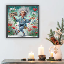 Load image into Gallery viewer, Diamond Painting - Partial Special Shaped - Cute Granny (30*30CM)

