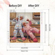 Load image into Gallery viewer, Diamond Painting - Partial Special Shaped - Cute Granny (30*30CM)
