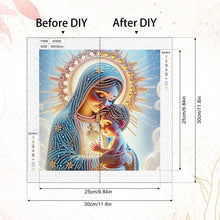 Load image into Gallery viewer, Diamond Painting - Partial Special Shaped - Mother Jesus (30*30CM)
