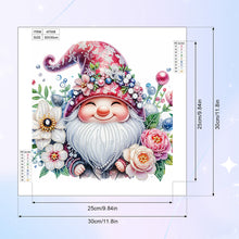 Load image into Gallery viewer, Diamond Painting - Partial Special Shaped - Flower Gnome (30*30CM)

