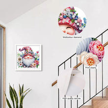 Load image into Gallery viewer, Diamond Painting - Partial Special Shaped - Flower Gnome (30*30CM)
