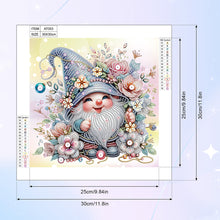 Load image into Gallery viewer, Diamond Painting - Partial Special Shaped - Flower Gnome (30*30CM)
