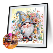 Load image into Gallery viewer, Diamond Painting - Partial Special Shaped - Flower Gnome (30*30CM)
