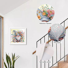 Load image into Gallery viewer, Diamond Painting - Partial Special Shaped - Flower Gnome (30*30CM)
