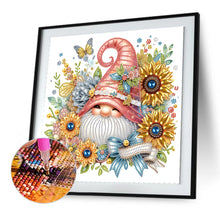 Load image into Gallery viewer, Diamond Painting - Partial Special Shaped - Flower Gnome (30*30CM)
