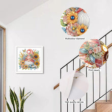 Load image into Gallery viewer, Diamond Painting - Partial Special Shaped - Flower Gnome (30*30CM)
