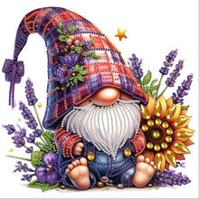 Load image into Gallery viewer, Diamond Painting - Partial Special Shaped - Flower Gnome (30*30CM)
