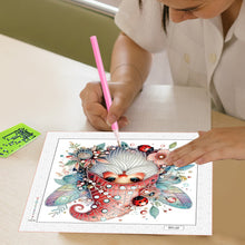 Load image into Gallery viewer, Diamond Painting - Partial Special Shaped - Flower Gnome (30*30CM)
