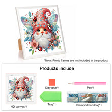 Load image into Gallery viewer, Diamond Painting - Partial Special Shaped - Flower Gnome (30*30CM)
