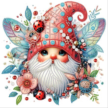 Load image into Gallery viewer, Diamond Painting - Partial Special Shaped - Flower Gnome (30*30CM)
