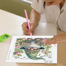 Load image into Gallery viewer, Diamond Painting - Partial Special Shaped - Flower Gnome (30*30CM)
