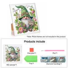 Load image into Gallery viewer, Diamond Painting - Partial Special Shaped - Flower Gnome (30*30CM)
