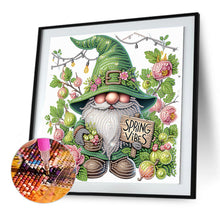 Load image into Gallery viewer, Diamond Painting - Partial Special Shaped - Flower Gnome (30*30CM)
