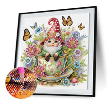 Load image into Gallery viewer, Diamond Painting - Partial Special Shaped - Flower Gnome (30*30CM)
