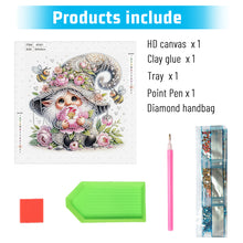 Load image into Gallery viewer, Diamond Painting - Partial Special Shaped - Flower Gnome (30*30CM)
