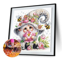 Load image into Gallery viewer, Diamond Painting - Partial Special Shaped - Flower Gnome (30*30CM)
