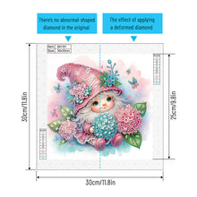 Load image into Gallery viewer, Diamond Painting - Partial Special Shaped - Flower Gnome (30*30CM)
