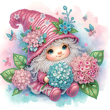 Load image into Gallery viewer, Diamond Painting - Partial Special Shaped - Flower Gnome (30*30CM)
