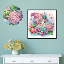 Load image into Gallery viewer, Diamond Painting - Partial Special Shaped - Flower Gnome (30*30CM)
