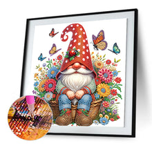 Load image into Gallery viewer, Diamond Painting - Partial Special Shaped - Flower Gnome (30*30CM)
