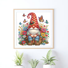 Load image into Gallery viewer, Diamond Painting - Partial Special Shaped - Flower Gnome (30*30CM)
