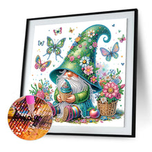 Load image into Gallery viewer, Diamond Painting - Partial Special Shaped - Flower Gnome (30*30CM)
