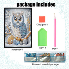 Load image into Gallery viewer, Animal 5D Diamond Painting Notebook DIY Diamond Art Diary Book Journal Notebook
