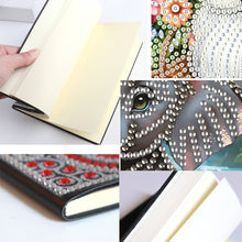 Load image into Gallery viewer, Animal 5D Diamond Painting Notebook DIY Diamond Art Diary Book Journal Notebook
