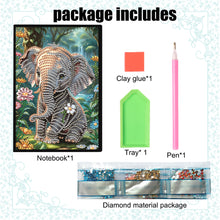 Load image into Gallery viewer, Animal 5D Diamond Painting Notebook DIY Diamond Art Diary Book Journal Notebook
