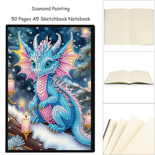 Load image into Gallery viewer, Animal 5D Diamond Painting Notebook DIY Diamond Art Diary Book Journal Notebook
