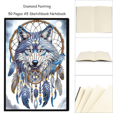 Load image into Gallery viewer, Animal 5D Diamond Painting Notebook DIY Diamond Art Diary Book Journal Notebook
