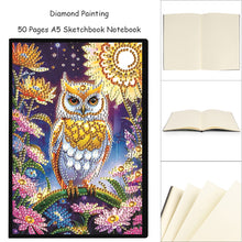 Load image into Gallery viewer, Animal 5D Diamond Painting Notebook DIY Diamond Art Diary Book Journal Notebook
