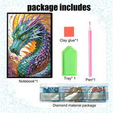 Load image into Gallery viewer, Animal 5D Diamond Painting Notebook DIY Diamond Art Diary Book Journal Notebook
