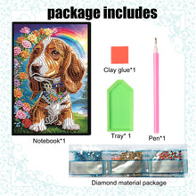 Load image into Gallery viewer, Animal 5D Diamond Painting Notebook DIY Diamond Art Diary Book Journal Notebook
