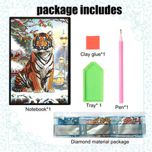 Load image into Gallery viewer, Animal 5D Diamond Painting Notebook DIY Diamond Art Diary Book Journal Notebook
