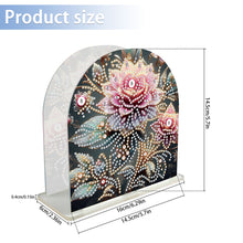 Load image into Gallery viewer, Acrylic Napkin Holder Diamond Painting Kit for Home Table Decor (Flowers)
