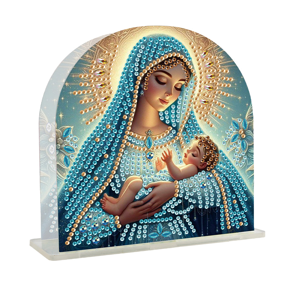 Acrylic Napkin Holder Diamond Painting Kit for Home Table Decoration (Mary)