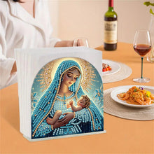 Load image into Gallery viewer, Acrylic Napkin Holder Diamond Painting Kit for Home Table Decoration (Mary)
