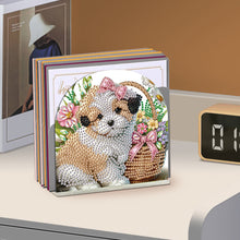 Load image into Gallery viewer, Acrylic Napkin Holder Diamond Painting Kit for Home Table Decoration (Puppy)
