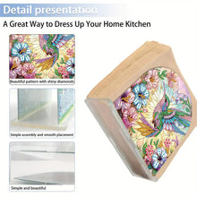 Load image into Gallery viewer, Acrylic Napkin Holder Diamond Painting Kit for Home Table Decor (Hummingbird)
