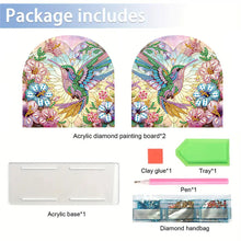 Load image into Gallery viewer, Acrylic Napkin Holder Diamond Painting Kit for Home Table Decor (Hummingbird)
