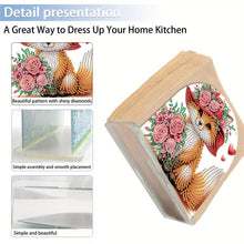 Load image into Gallery viewer, Acrylic Napkin Holder Diamond Painting Kit for Home Table Decoration (Fox)
