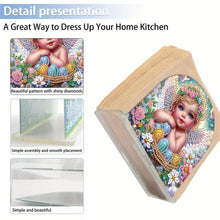 Load image into Gallery viewer, Acrylic Napkin Holder Diamond Painting Kit for Home Table Decor (Angel Baby)
