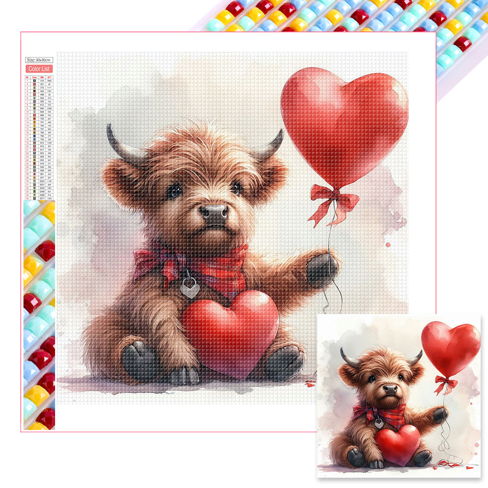 Diamond Painting - Full Square - Valentine's Day Love Animal (30*30CM)