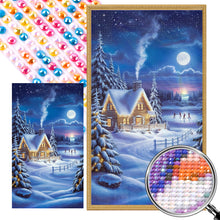 Load image into Gallery viewer, AB Diamond Painting - Full Round - Snow House (40*70CM)
